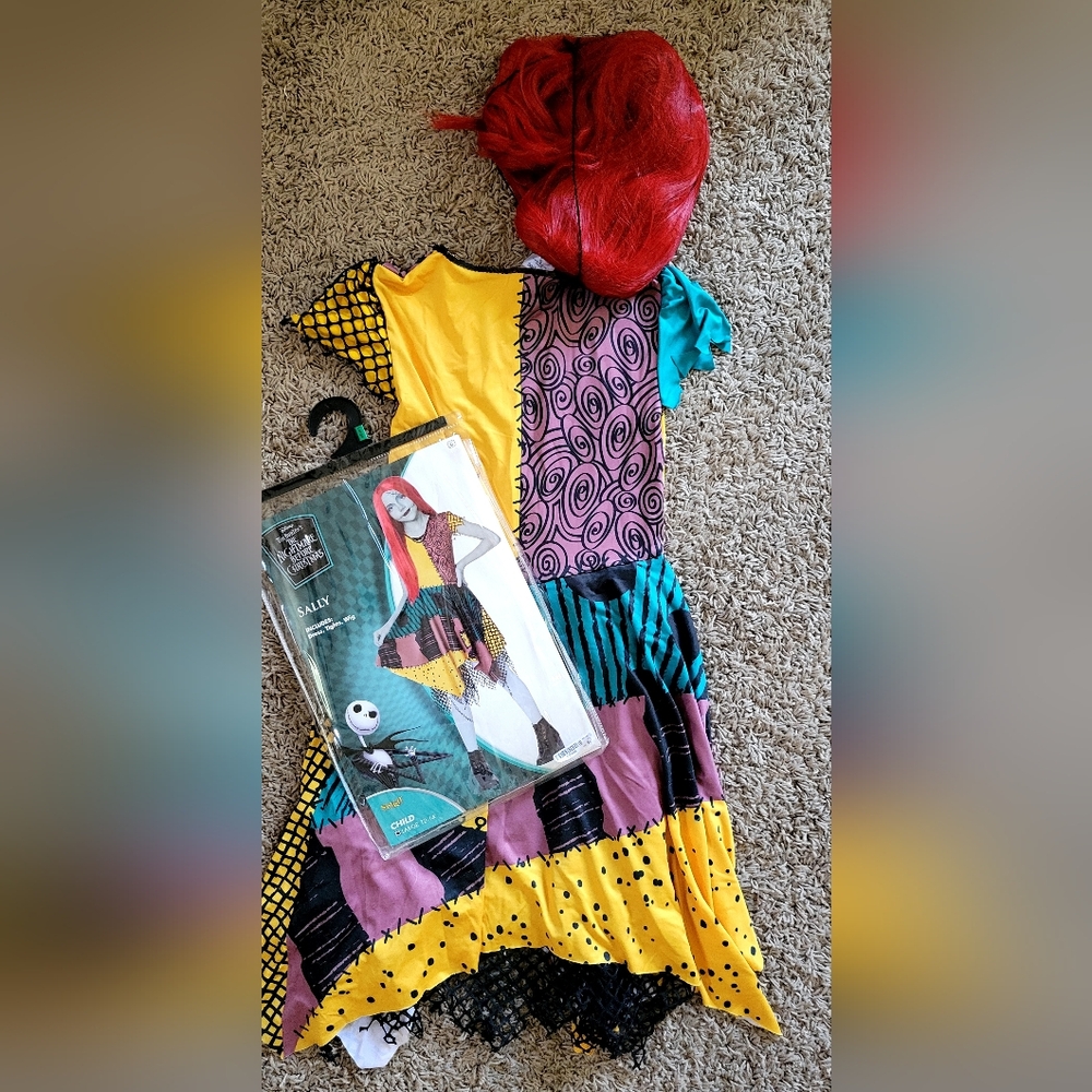 Disney Patchwork Kids Costume - Yellow, Purple, Blue, Black SZ(Large/12-14)
